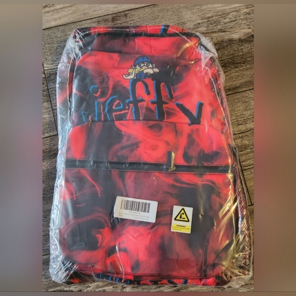 Woodyotime Sml Jeffy Fashionable Unisex Backpack-Red/Black